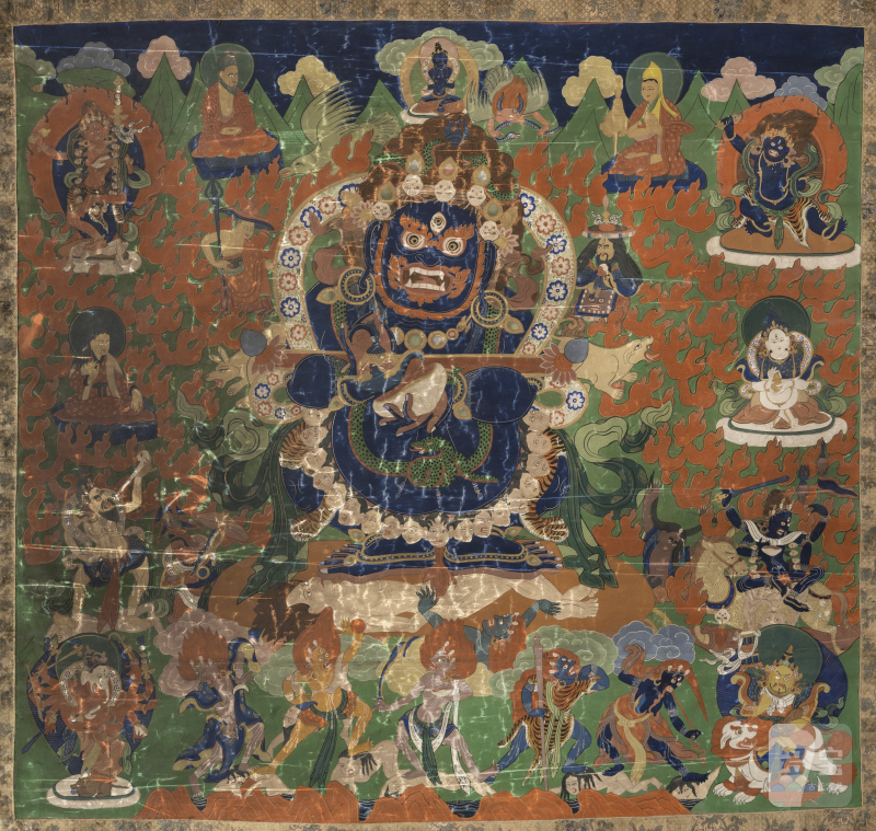 A large thangka depicting Panjaranata Mahakala